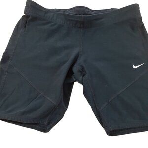 Nike Dri Fit Athletic Short Mens Size Medium Black Pull On Stretch Mid Rise